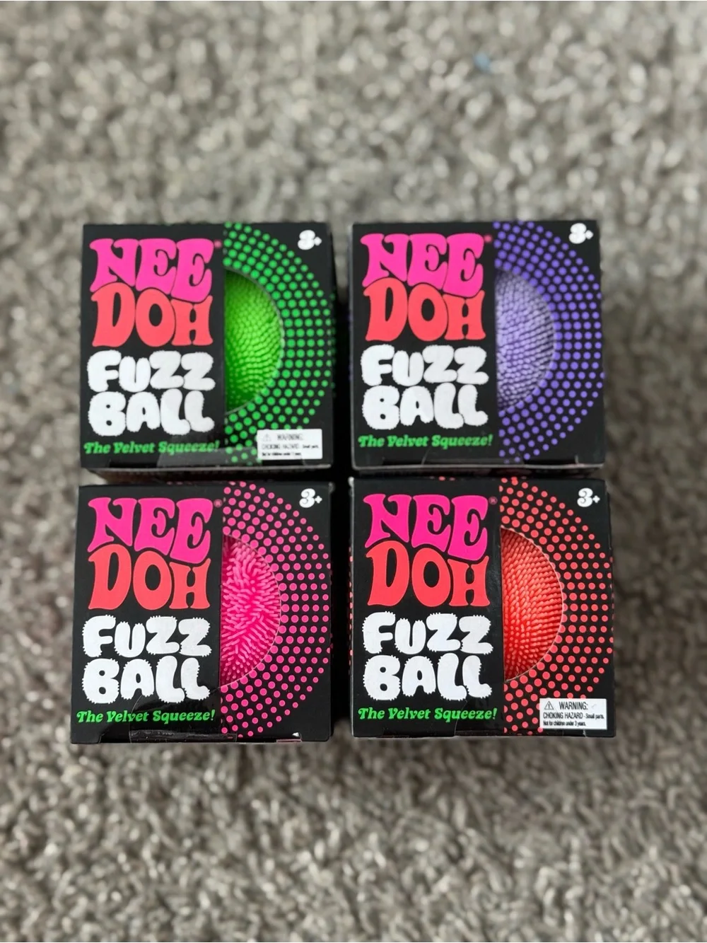 NeeDoh Fuzz Ball Bundle Of 4